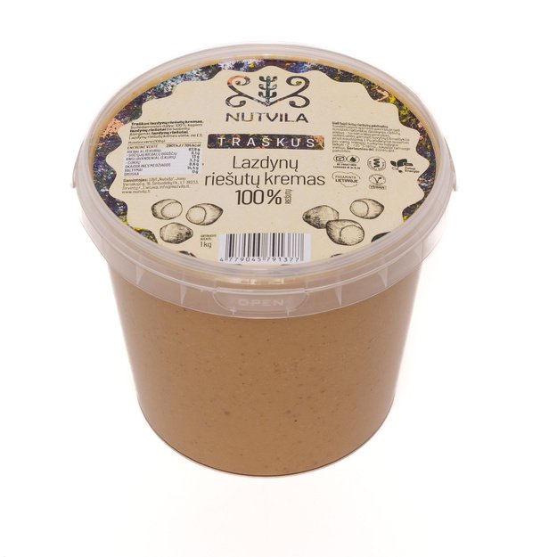 Nutvila Lazdynų riešutų kremas 1kg