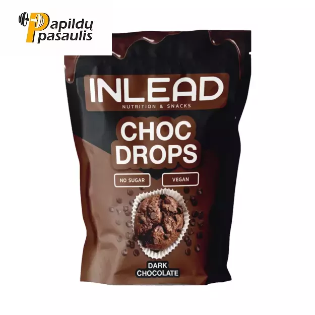 Inlead Choc Drops 150 g-Dark Chocolate
