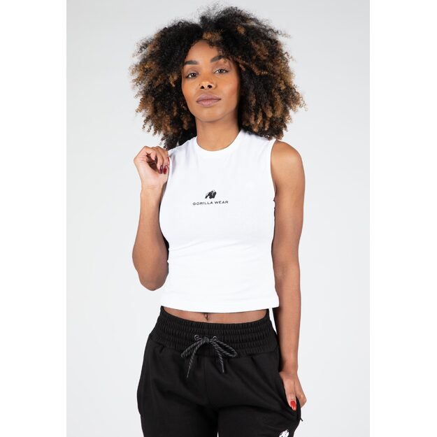 Gorilla Wear Livonia Crop Top - White