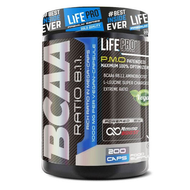 Life Pro Bcaa Pro 8:1:1 1000 mg 200 kaps