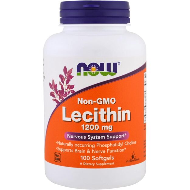 Now Foods Lecithin 1200mg 100kaps.