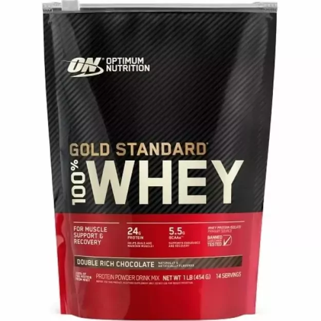 Optimum Nutrition 100% Whey Gold 450g. (Double RIch Choco)