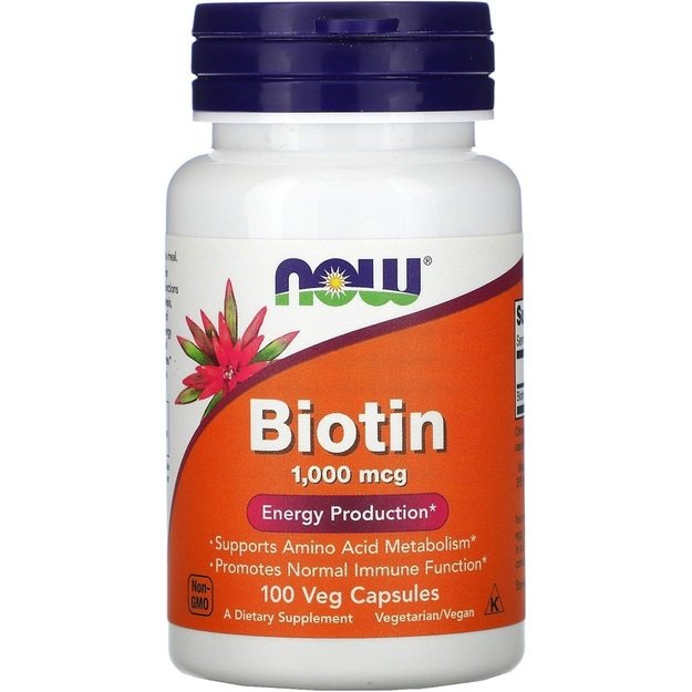 NOW Biotin 1000mcg 100 kaps