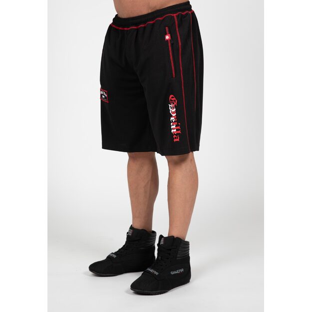 Gorilla Wear Marlow Mesh Shorts - Black/Red