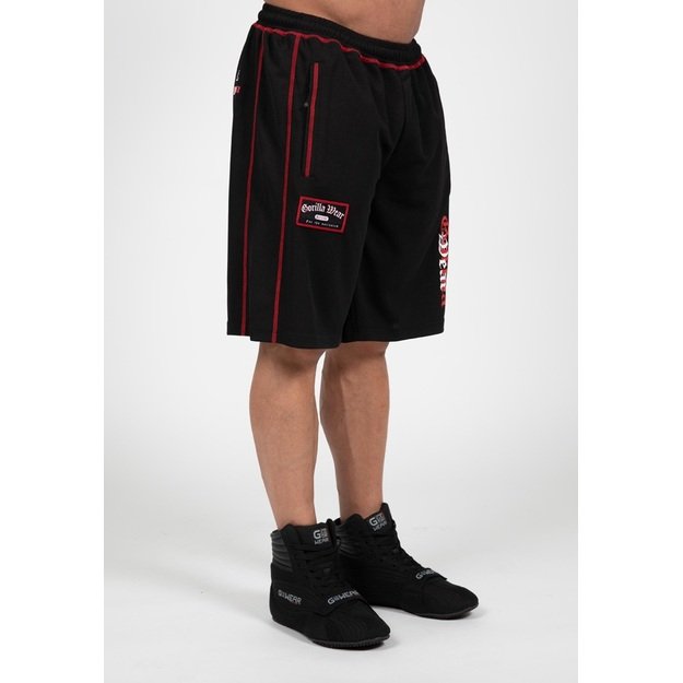 Gorilla Wear Marlow Mesh Shorts - Black/Red