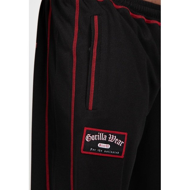 Gorilla Wear Marlow Mesh Shorts - Black/Red