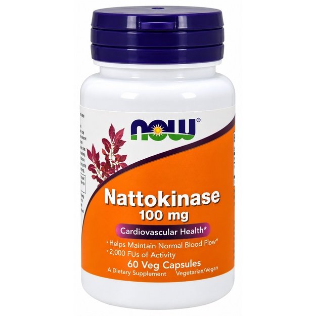 NOW Foods Nattokinase 100 mg 60 v. kaps.