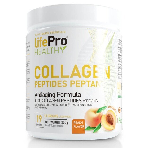 Life Pro Antiaging Collagen Peptides 250g (persikų)