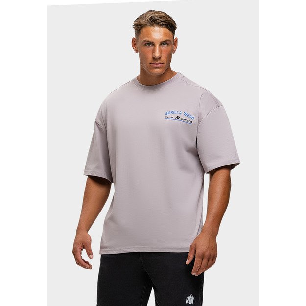 Gorilla Wear Macon Oversized T-Shirt - Light Gray