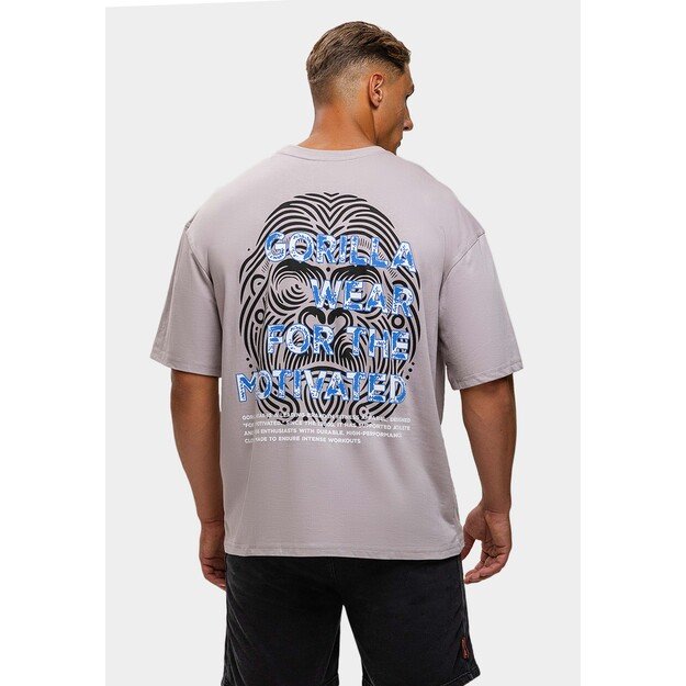 Gorilla Wear Macon Oversized T-Shirt - Light Gray