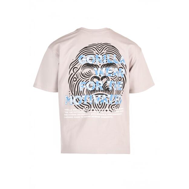 Gorilla Wear Macon Oversized T-Shirt - Light Gray