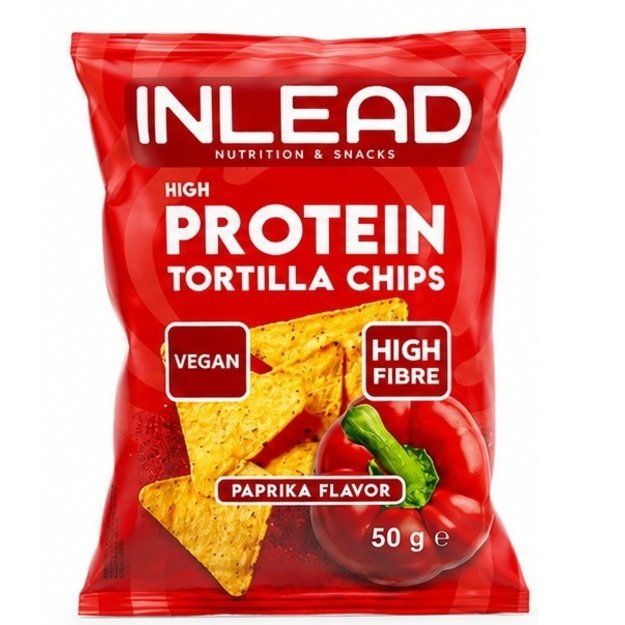 Inlead High Protein Tortilla Chips 50 g Paprika