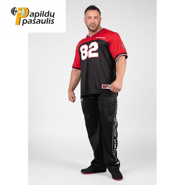 Gorilla Wear Trenton Football Jersey - Black/Red