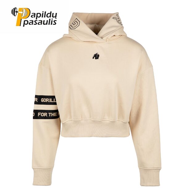 Gorilla Wear Tracey Cropped Hoodie - Beige