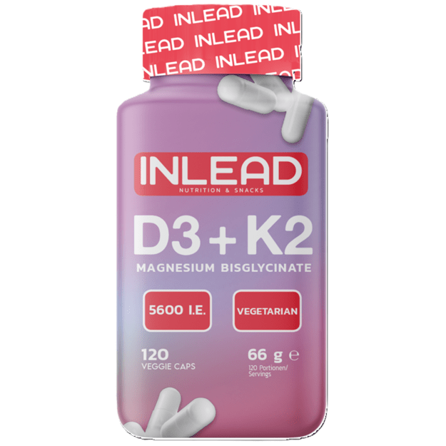 Inlead Vitamin D3 + K2 + Magnesium 120 kaps