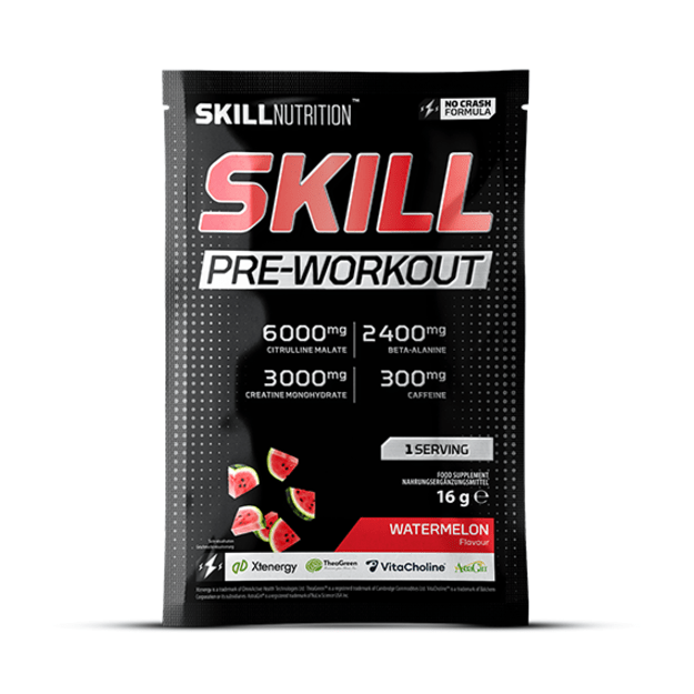 Skill Nutrition Skill Pre-Workout, Tropical Punch - 16 g (1 porcija)