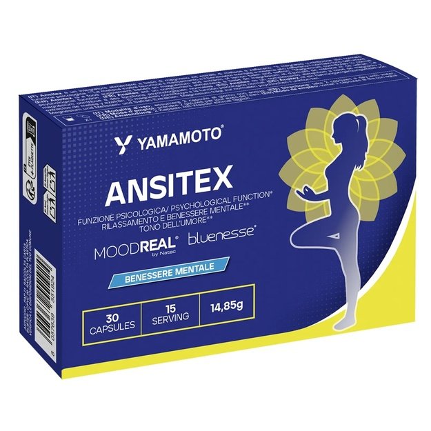 Yamamoto Nutrition Ansitex 30 kaps (nervų sistemai)