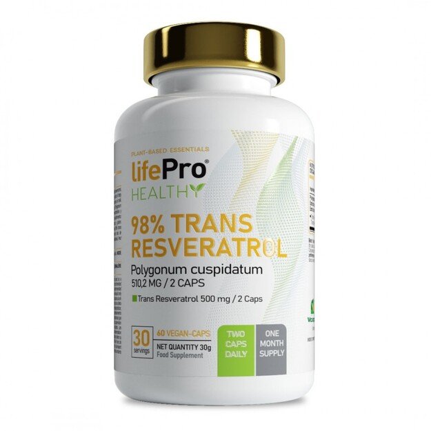 Life Pro Trans Resveratrol 98% 60 kaps.