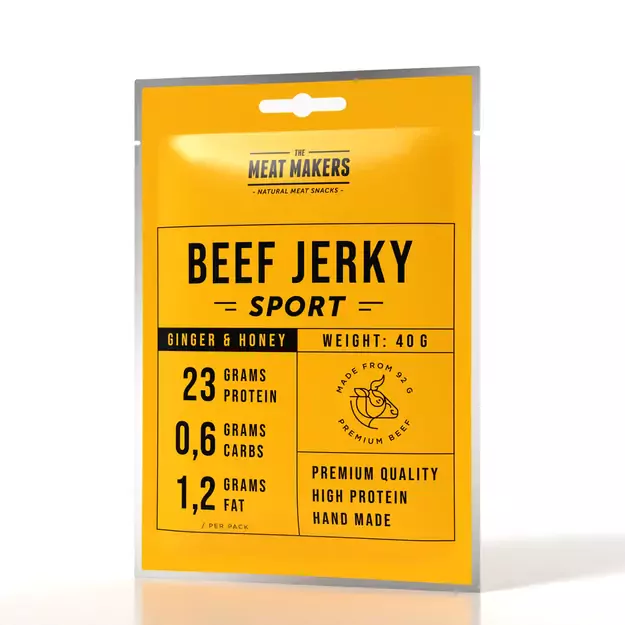 BEEF JERKY SPORT GINGER HONEY 40g