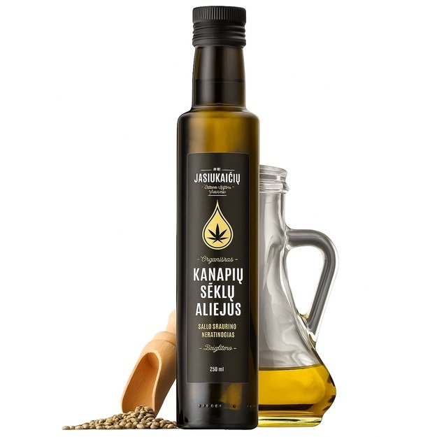 Kanapių sėklų aliejus – 250ml Kanapių sėklų aliejus – 250ml