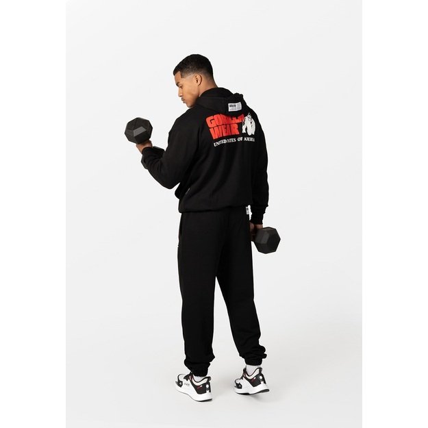 Gorilla Wear Classic Oversized Zipped Hoodie - Black