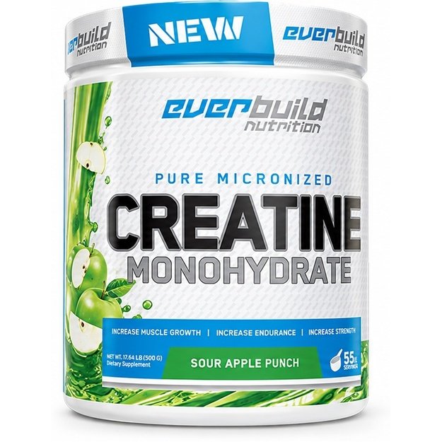 Everbuild Nutrition Creatine Monohydrate 500g Apple Flavor