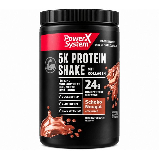 Power System 5K Protein Shake Schoko Nougat 360 g – 3 vnt. rinkinys