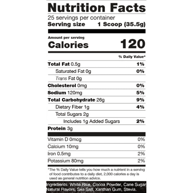 RAW Nutrition Cream of Rice Double Fudge Brownie 887 g – ryžių košė