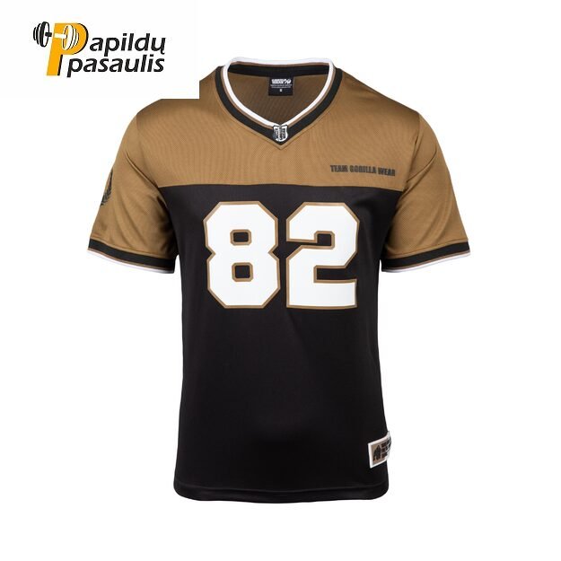 Gorilla Wear Trenton Football Jersey - Black/Gold