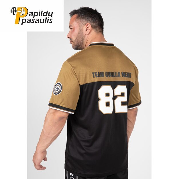 Gorilla Wear Trenton Football Jersey - Black/Gold