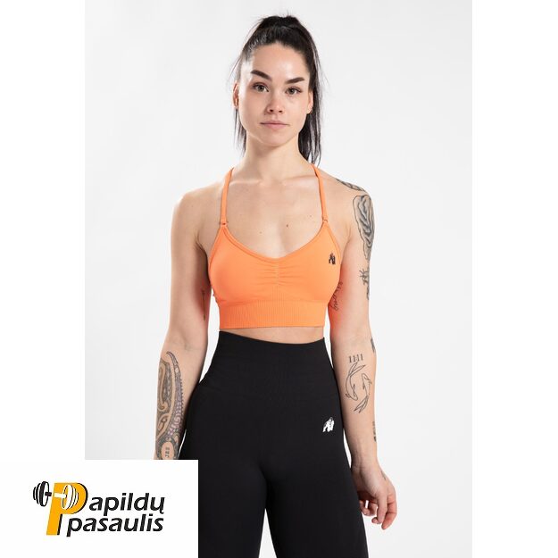 Gorilla Wear Olivia Seamless Sports Bra - Peach