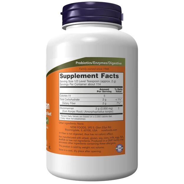 NOW Foods Glucomannan from Konjac Root 227 g