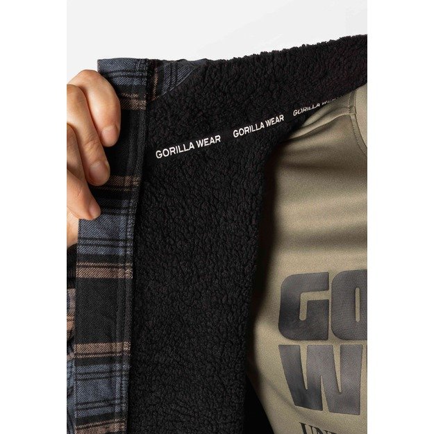 Gorilla Wear Kenton Zipped Jacket - Black/Blue