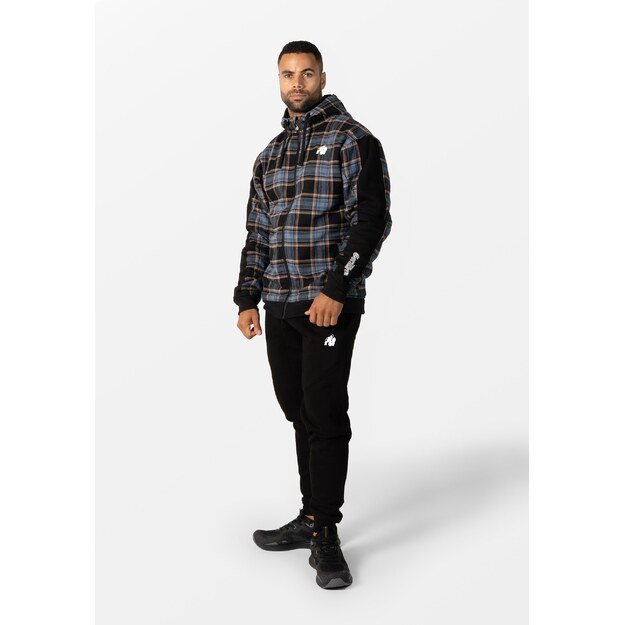 Gorilla Wear Kenton Zipped Jacket - Black/Blue