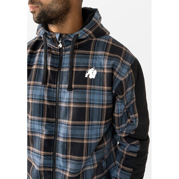 Gorilla Wear Kenton Zipped Jacket - Black/Blue