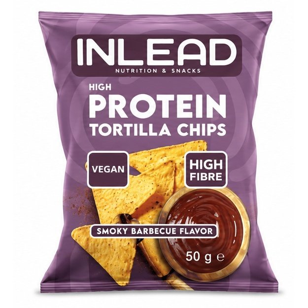 Inlead High Protein Tortilla Chips 50 g Smoky Barbecue