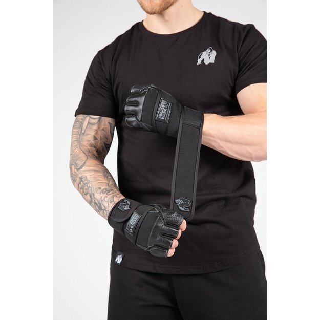 Gorilla Wear Dallas Wrist Wraps Gloves - Black
