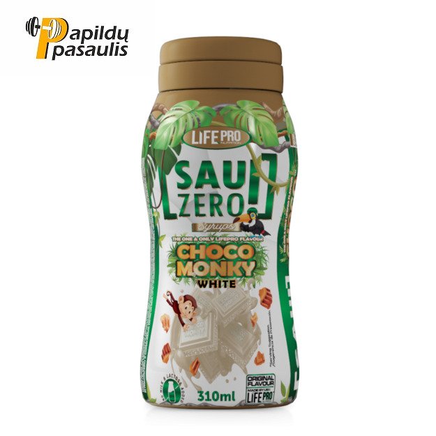 Sauzero Zero Calories White Choco Monky 310ml
