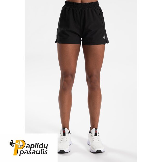 Gorilla Wear Katy 2-In-1 Shorts - Black