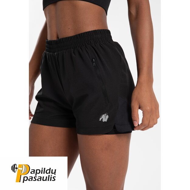 Gorilla Wear Katy 2-In-1 Shorts - Black