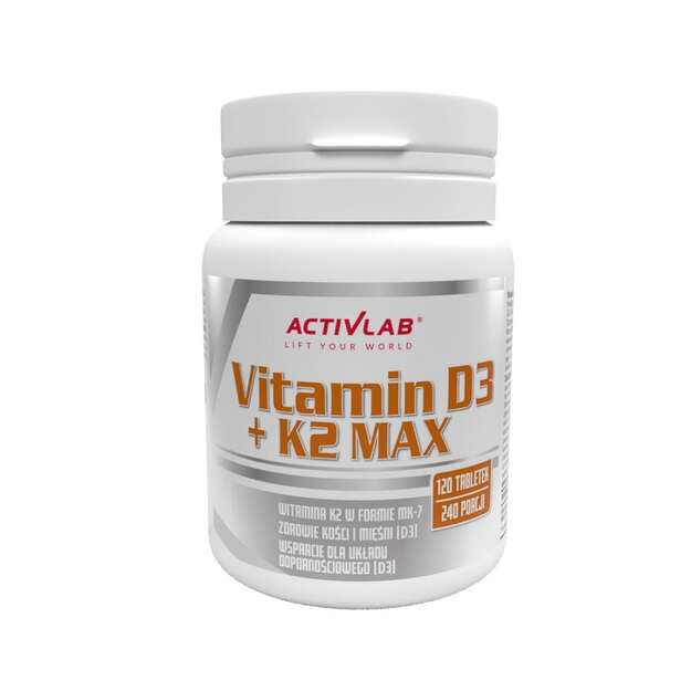 Activlab Vitaminas D3 + K2 MAX 120tabl.