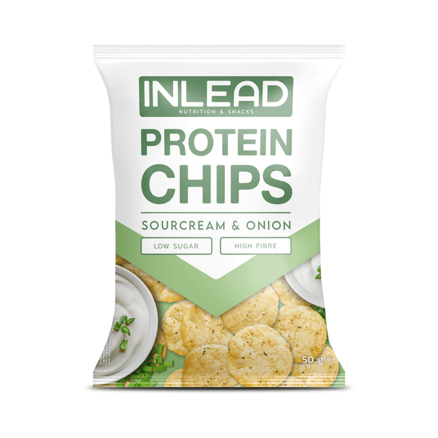 Inlead Protein Chips 50 g Sour Cream & Onion