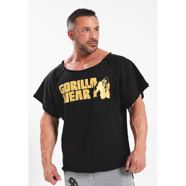 Gorilla Wear Classic Workout Top - Black/Gold