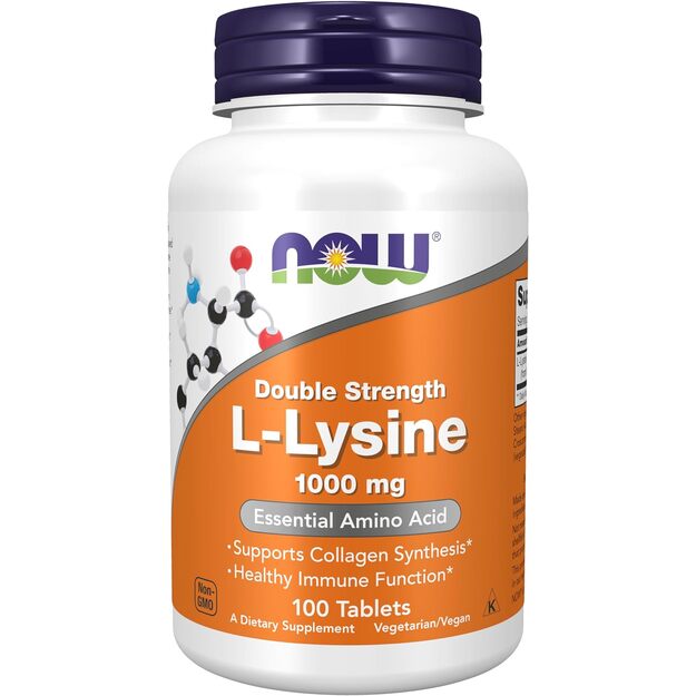 Now Foods L-Lysine 1000 mg 100 tabl