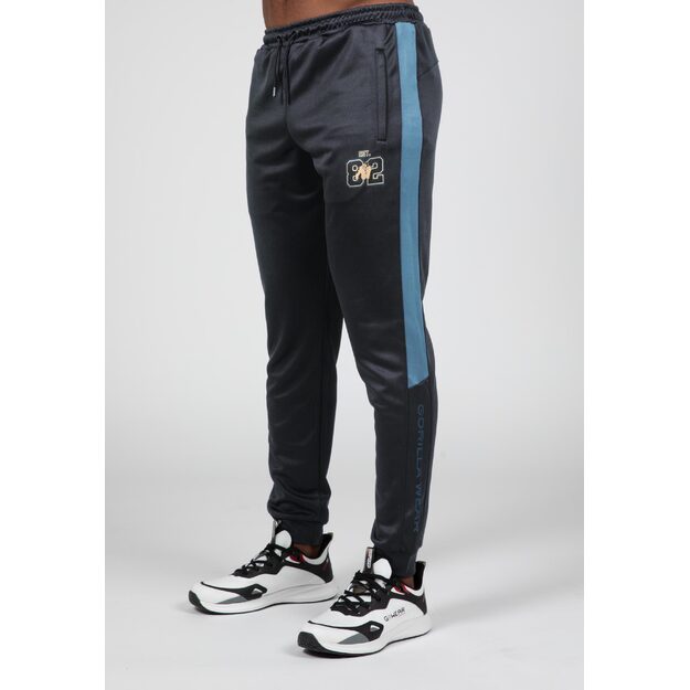Gorilla Wear Devon Training Pants - Black/Blue