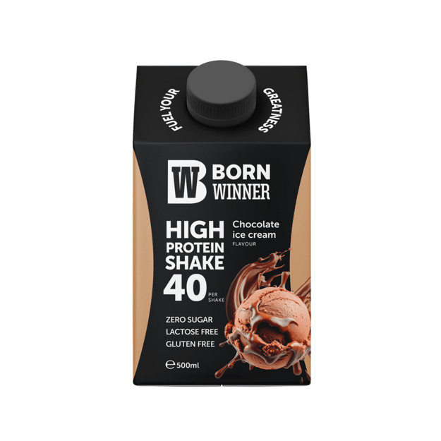 Born Winner Protein Shake – Chocolate Ice Cream 500 ml