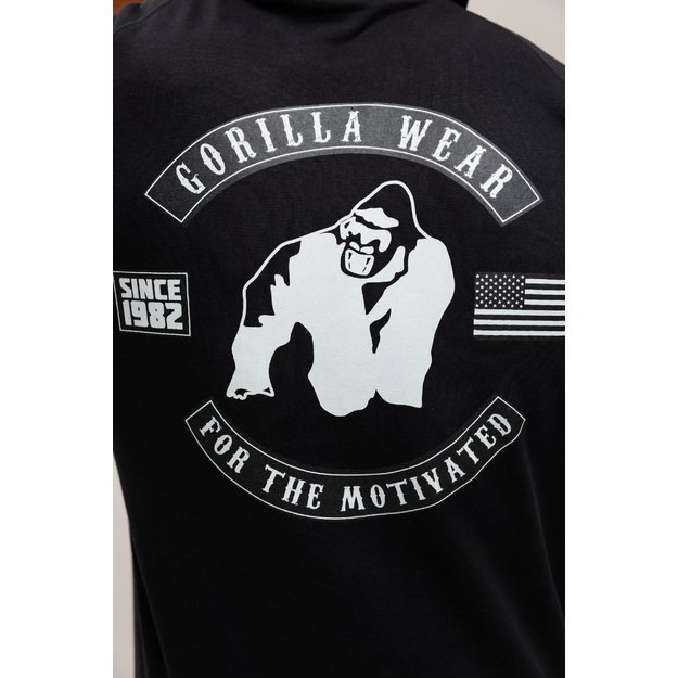 Gorilla Wear Huntley Sleeveless Hoodie Black