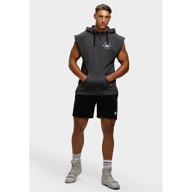 Gorilla Wear Huntley Sleeveless Hoodie Black