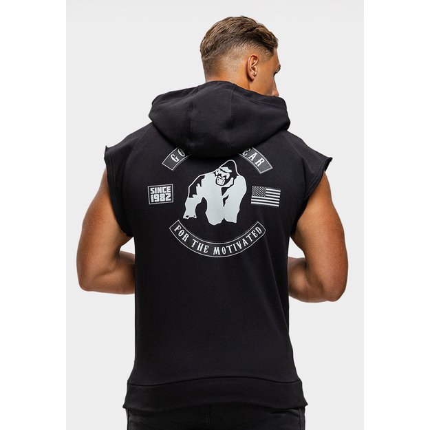 Gorilla Wear Huntley Sleeveless Hoodie Black