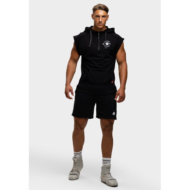 Gorilla Wear Huntley Sleeveless Hoodie Black